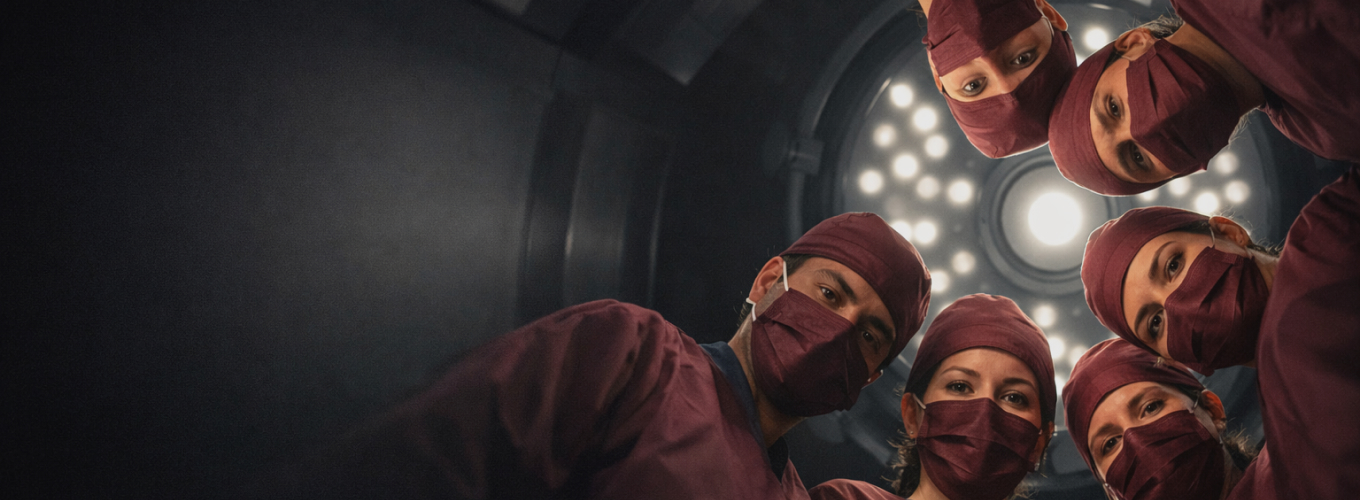 Surgical team at the Ukrainian College of Surgeons hospital facility